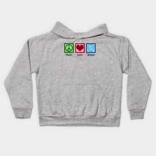 Peace Love Ethics Kids Hoodie